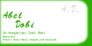 abel dobi business card